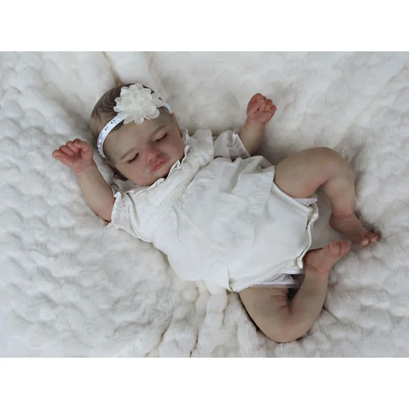 

50CM Sleeping Baby Roselie Finished Bebe Dolls Reborn Baby Dolls Lifelike Painted Doll Bebe Bonecas Girls Toy Gifts for Children