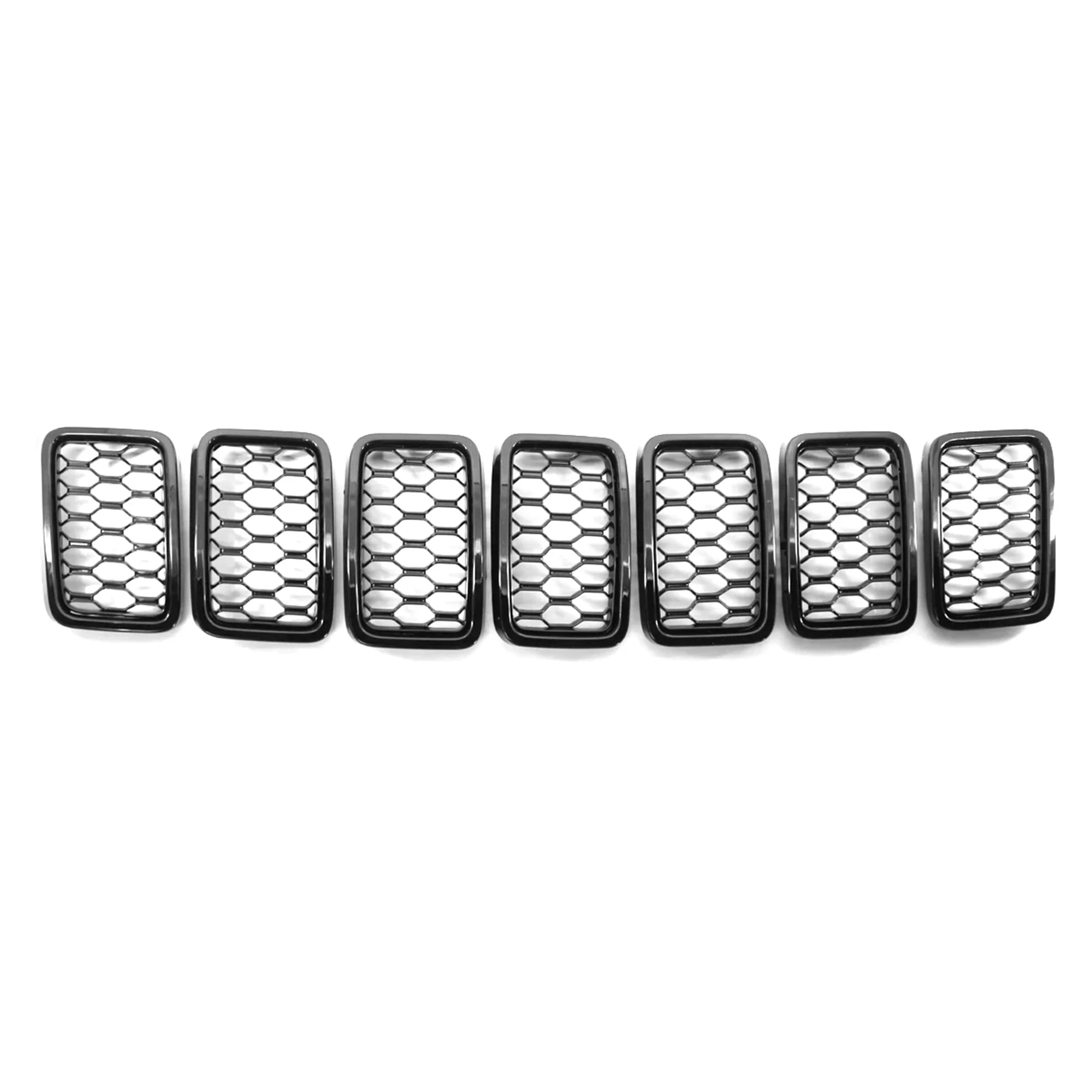 

Car Front Bumper Center Grille Cover Trim Replacement Mesh Honeycomb Racing Grille for Jeep Grand Cherokee 2017-2021