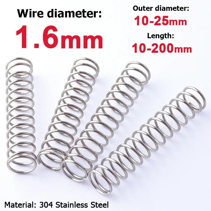 

Пружина сжатия из нержавеющей стали 304, Y-образная, наружный диаметр 10-25 мм