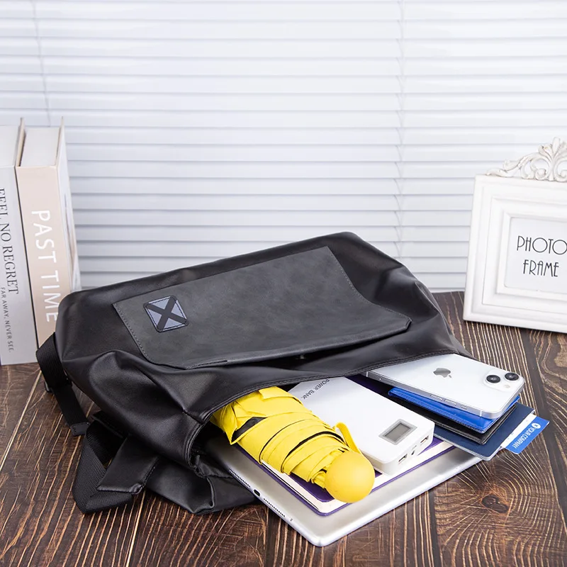 Сумка на плечо мужская водонепроницаемая мессенджер большой вместимости слинг