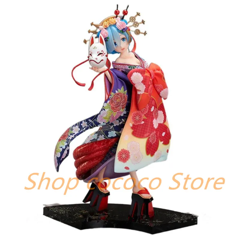 25 см Re Life in a Different World from Zero REM Oiran Kimono Сексуальная девушка Аниме ПВХ Фигурка