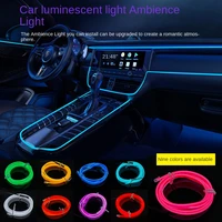 car interior decorative lamps strips atmosphere lamp cold light decorative dashboard console auto led ambient lights 5m for car