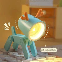 led night light mini pet light ins student gift cartoon pet folding small table lamp with ears aesthetic room decor