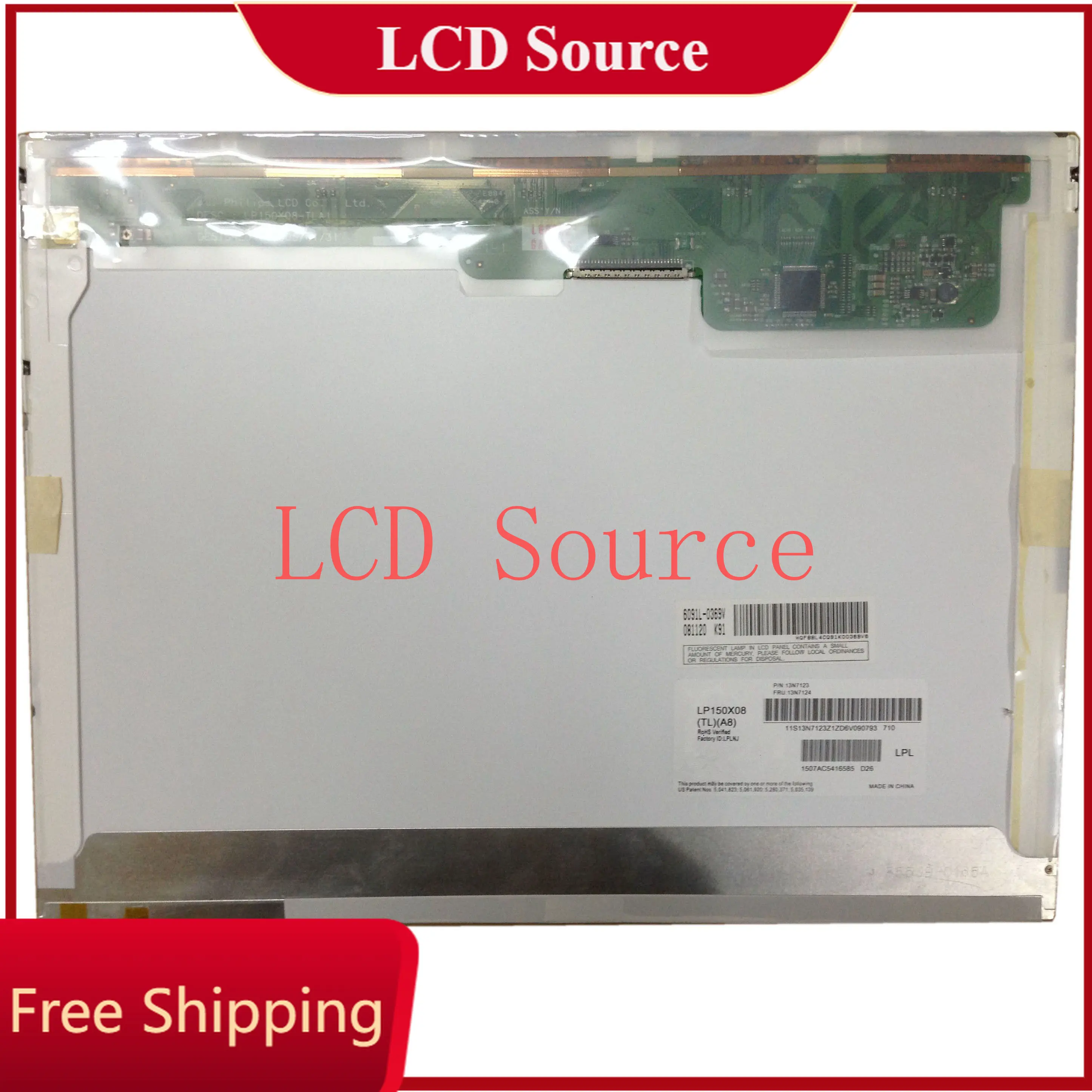 ЖК-экран для ноутбука LP150X08 TLA8 TLA2 A3 A5 fit N150X3-L09 L07 L08 LP150X05 LP150X09 B150XG02 B150XG08 B150XG01 30PIN