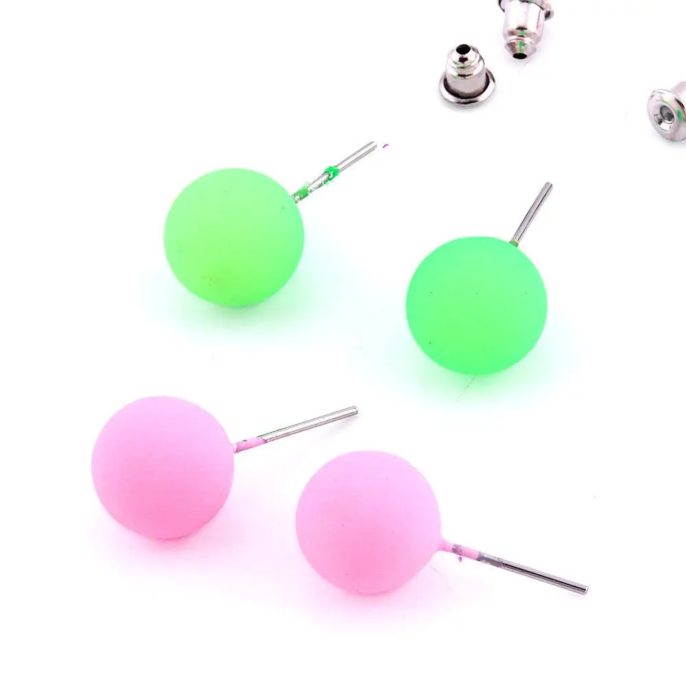12 пар/компл. разноцветные корейские круглые серьги-гвоздики ярких цветов для