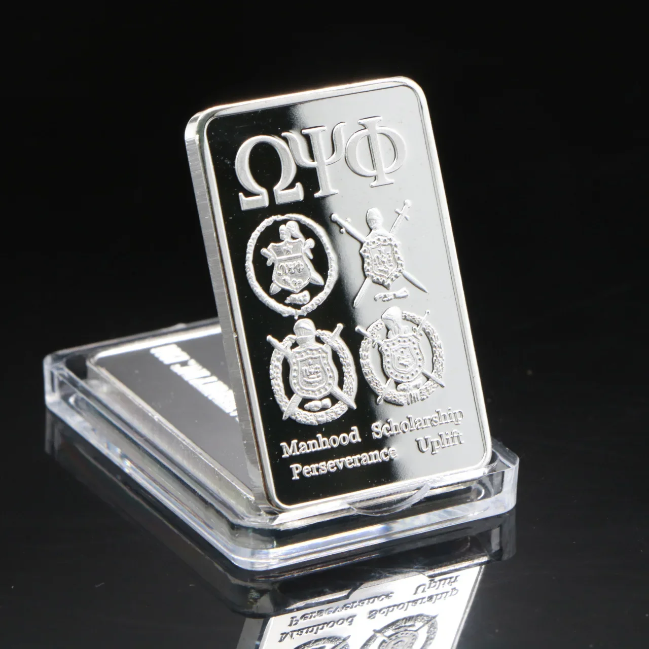 

1 шт. бейдж, квадратная Посеребренная памятная монета, коллекция поделок, Посеребренная бара, украшение для дома, подарок, европейская копия