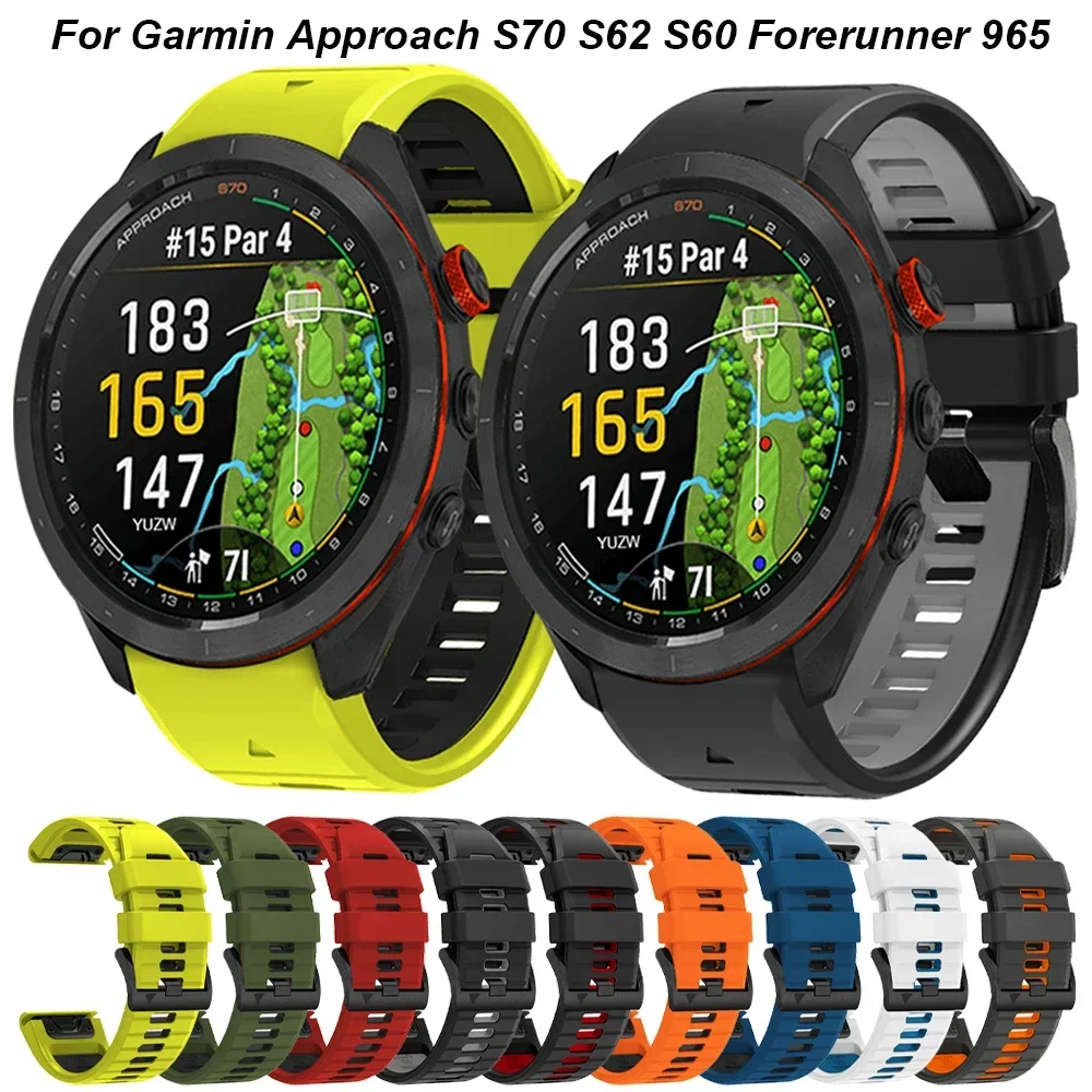 Ремешок силиконовый Quickfit 22 дюйма 26 мм для Garmin touchs70 S62 S60 Instinct 2X Forerunner 965 955 945 Epix Pro 2