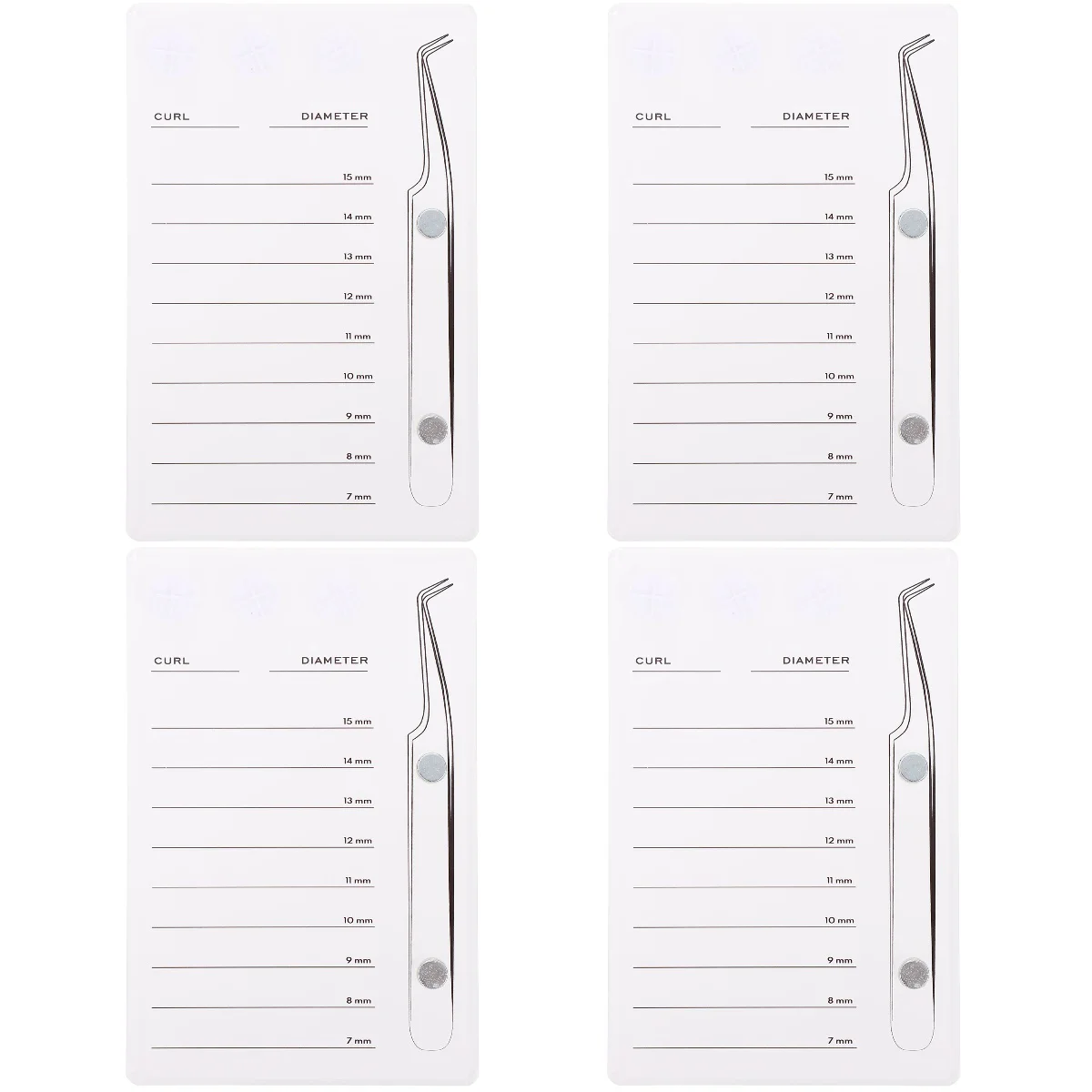 

4pcs Grafted Eyelash Magnetic Suction Scale Plate Eyelash Magnetic Eyelash Plate