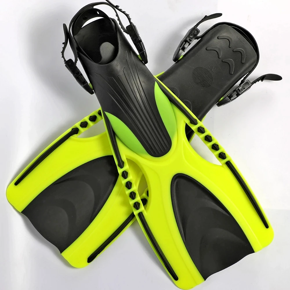 

Diving Fins Adult Professional Scuba Adjustable Swimming Shoes Silicone Long Submersible Snorkeling Foot Monofin Diving Flippers