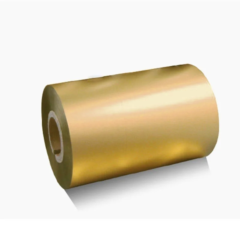Блестящая металлическая золотистая серебряная смоляная лента для принтера