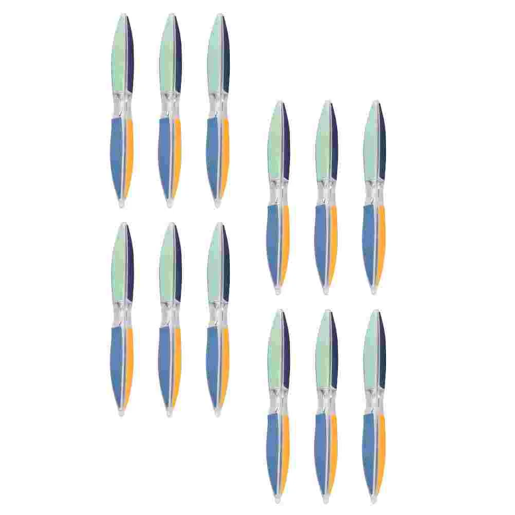 

12Pcs Hexagonal Nail Shaping Files Pedicure Tools Nail Polishing Strips Files