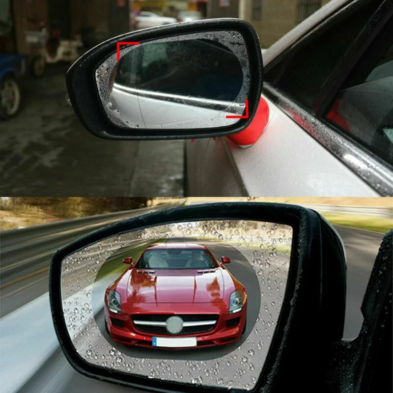 Rainproof Car Rearview Mirror Sticker Anti-fog Protective Film Rain Shield PET Material Micro-nano Coating |