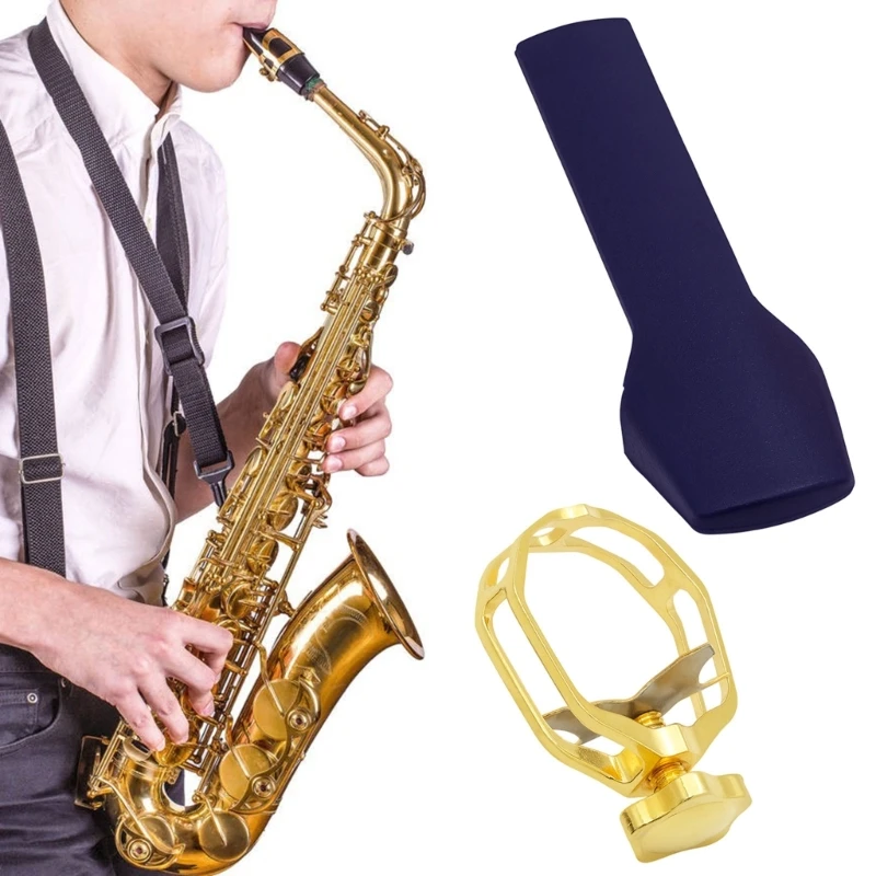 

Single Screw Adjustment Saxophone Fastener Clip Compact Sax Ligature for Tenor / Alto / Soprano Saxophone Mouthpiece Dropship
