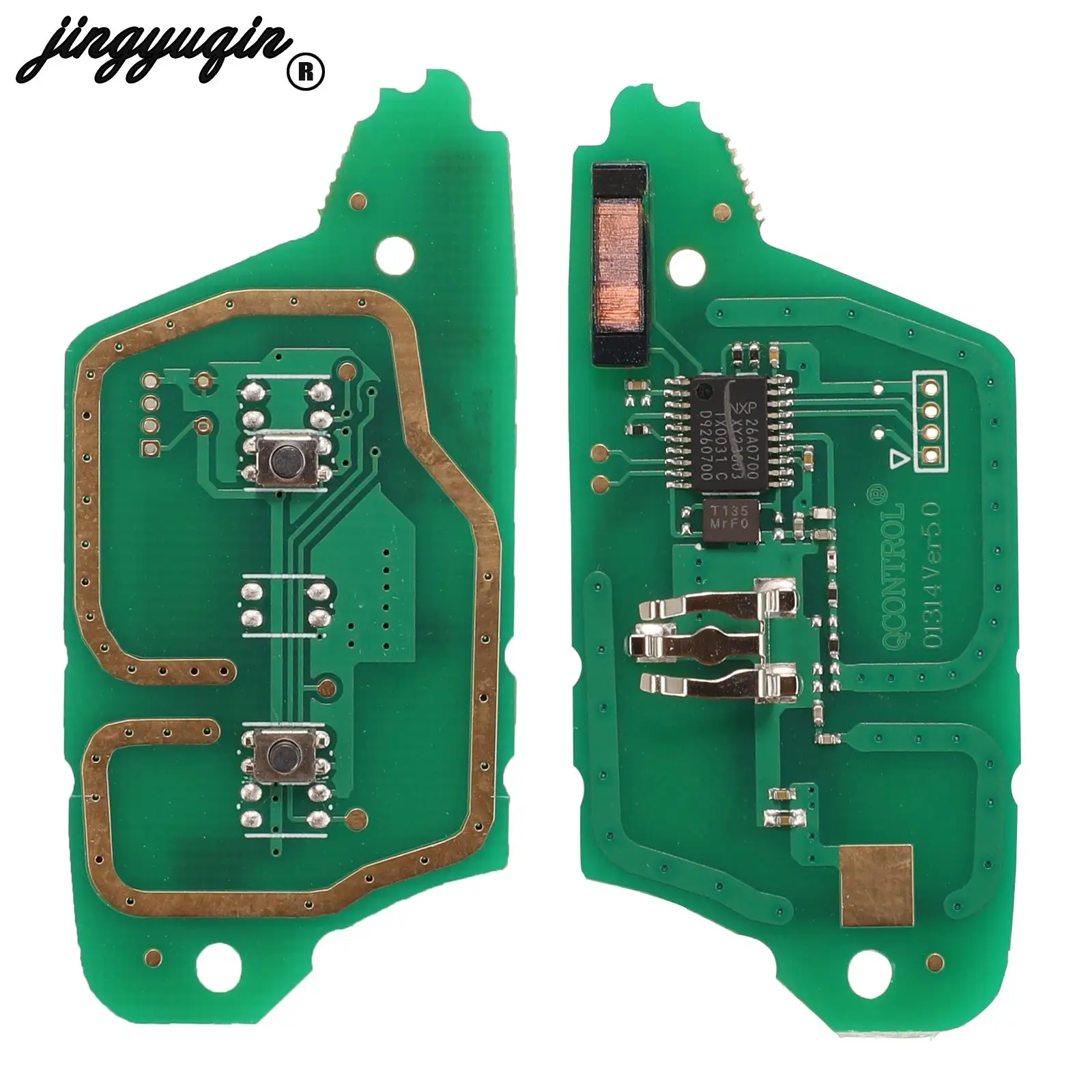 Jingyuqin модифицированный откидной дистанционный ключ 433 МГц PCF7946/7947 для Renault Vivaro Traffic Master Kangoo Clio Dacia FOB VA2 NE72 VAC102
