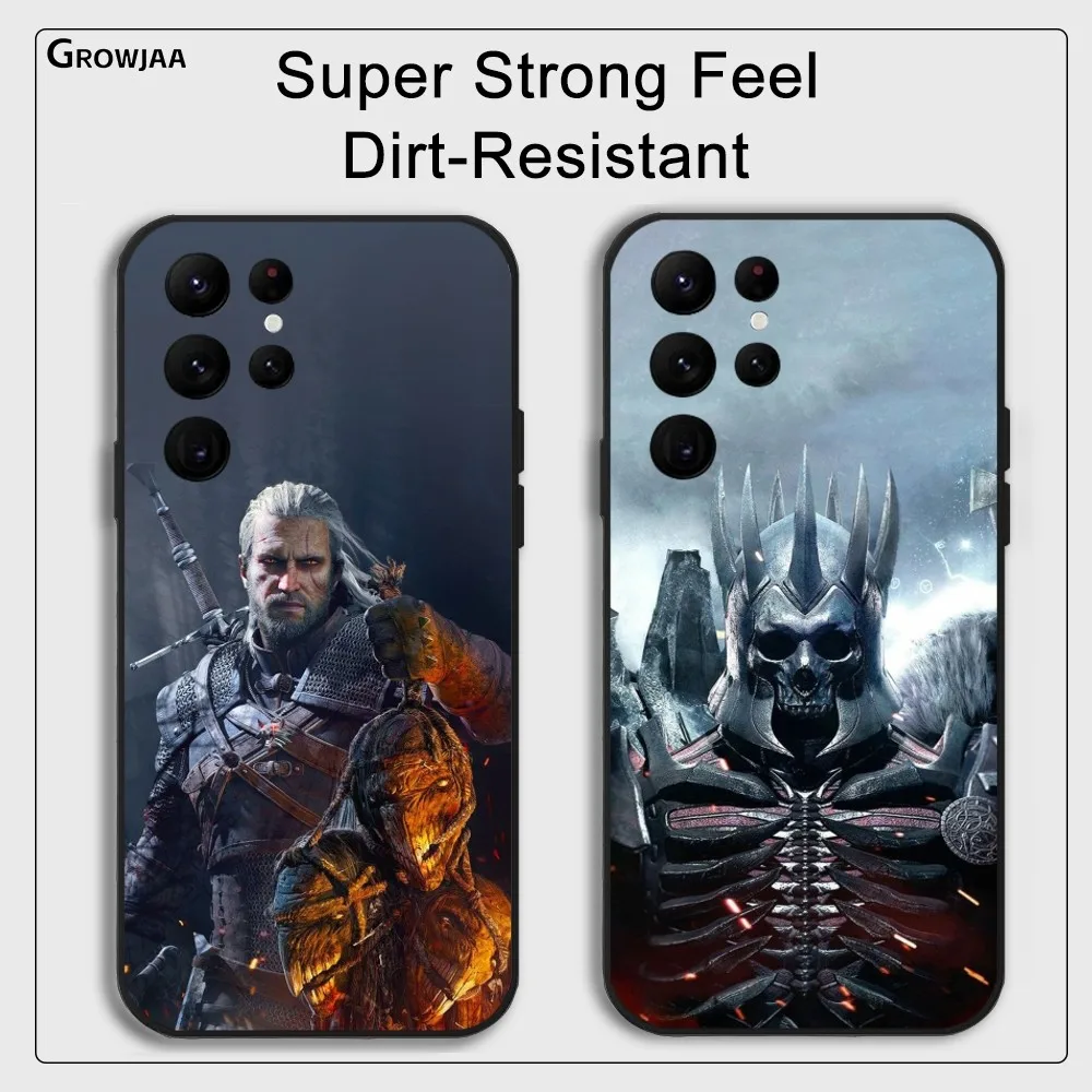 Game W-WitChEr 3 Cool Phone Case For Samsung Galaxy S25 S24 S22 S23 Ultra S21 S20 Plus 5G Protective Silicone Funda