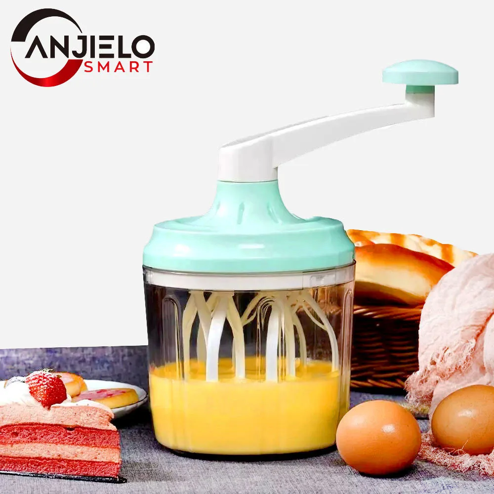 Upgrade 6-Axis Multifunctional Manual Egg Whisk 1200ml Stirring Cream Butter Mixer Cake making Tools Kitchen Baking Tool