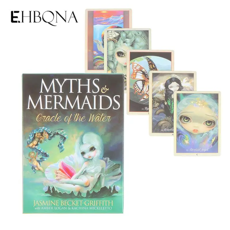 

Myths Mermaids Tarot Cards Deck Version Oracle Divination Fate Game Deck Table Board Games Playing Card With PDF Guidebook