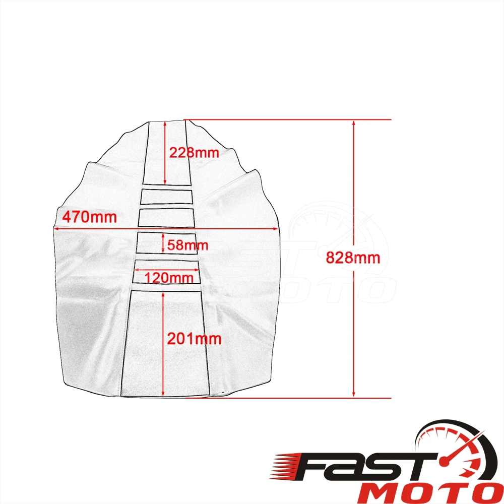MX пользовательский Тяговый чехол для сиденья ребристая подушка Кожаная Yamaha Honda YZ