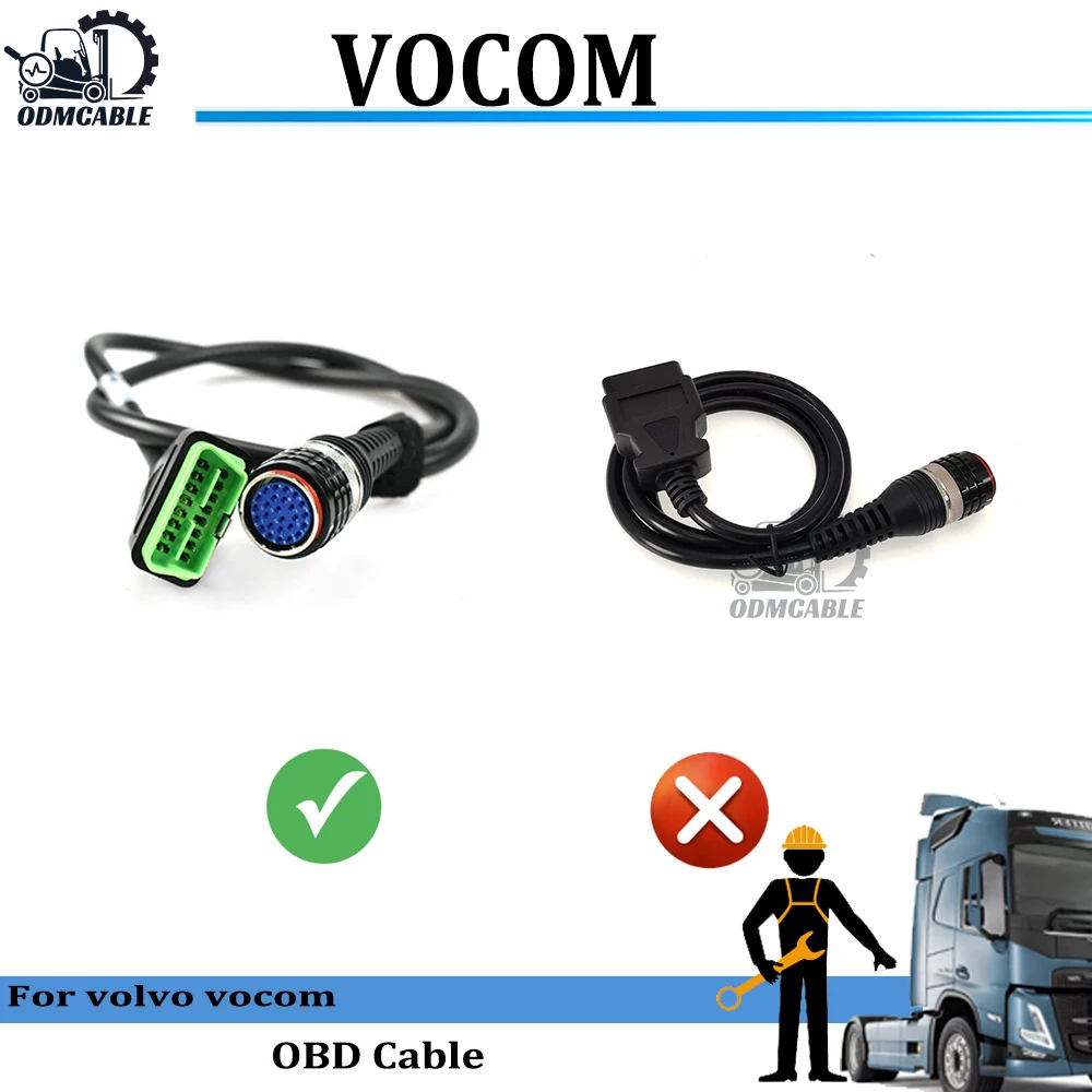 

OBD2 Диагностический кабель 88890304 для volvo vocom II диагностический сканер инструмент VOCOM 2 88890400 VOCOM 1 88890300 диагностический инструмент