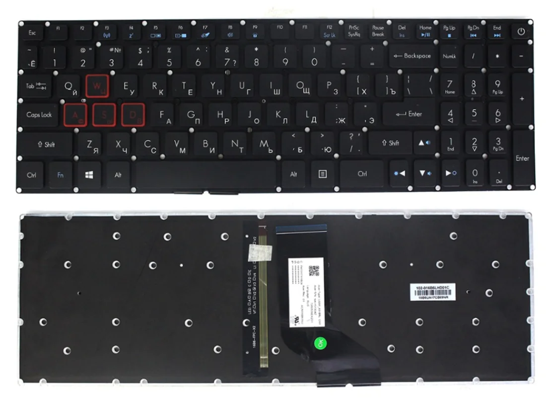 Новая американская русская клавиатура с подсветкой для Acer Aspire VX 15 VX5-591 VX5-793 VN7-593
