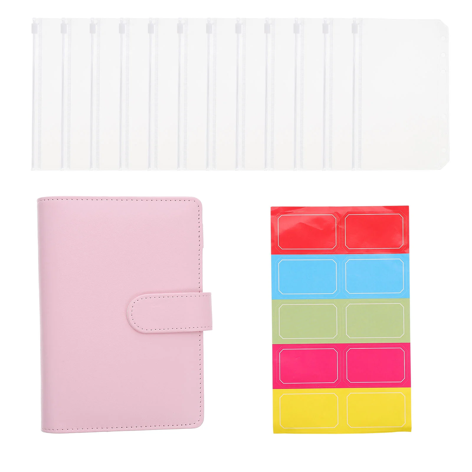 

1 Set Binder Portable Budget Binder Cash Envelope Wallet Budgeting Cash Envelopes Money Saving Binder for Storage