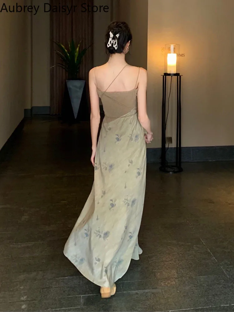 Женское обтягивающее мини-платья летнее длинное с принтом в Корейском стиле Y2k