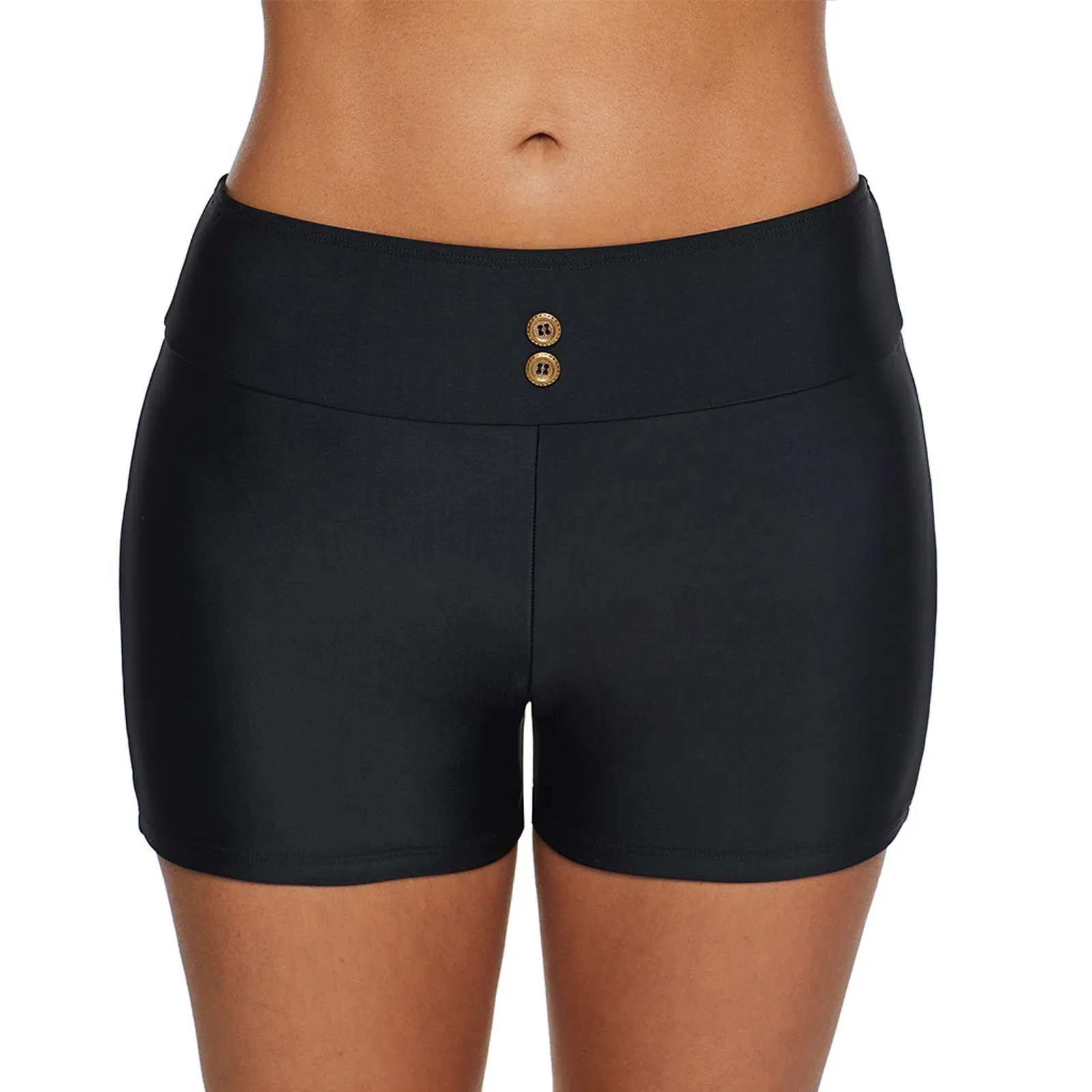

Swim Women Beach Tankini Bikini Bikini Swim Swimwear Waist Buttons Briefs Bottoms Running Shorts Swimwears Women's swimsuit