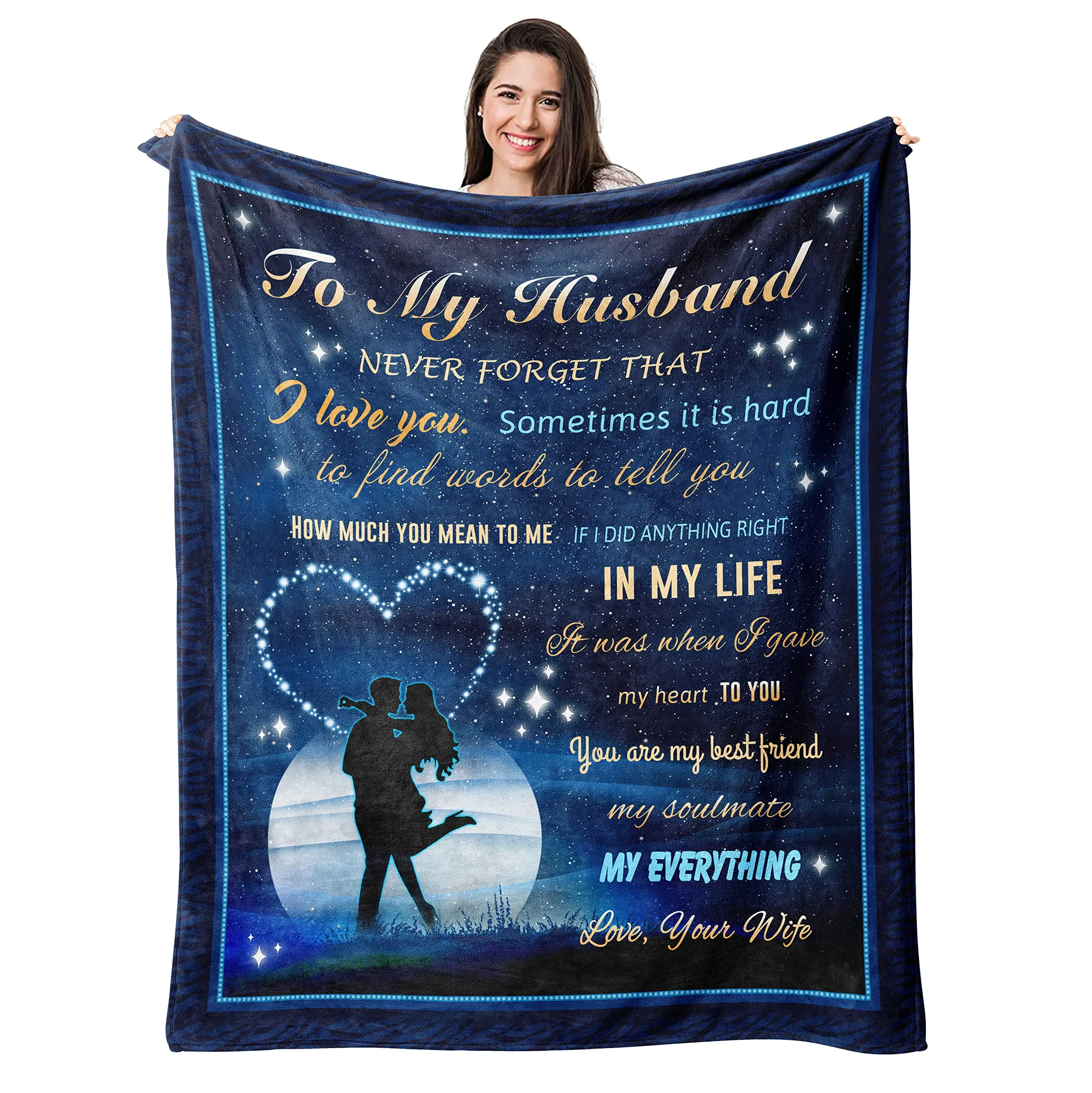 

Подарки для мужчин, одеяло для мужа от жены, от жены до моих искусственных идей, на День отца, годовщину, день рождения