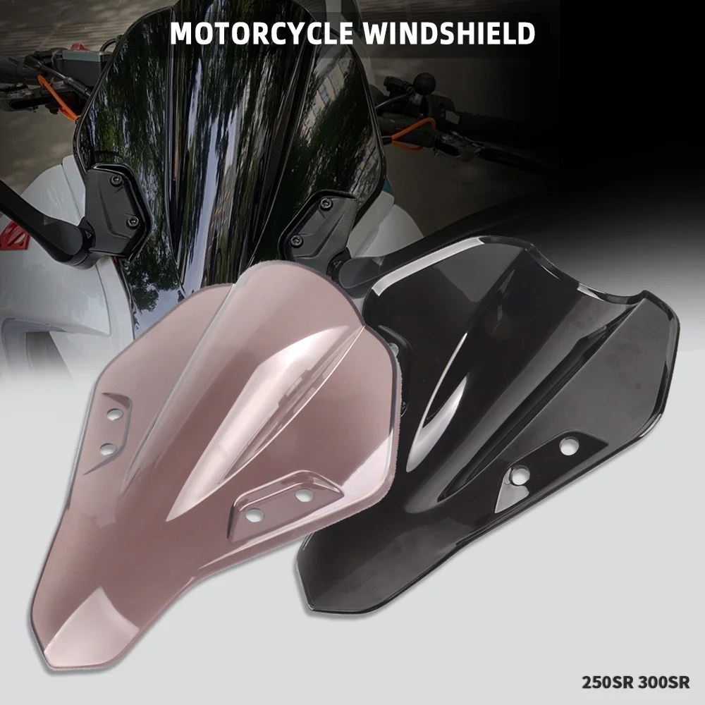 

Motorcycle FOR CFMOTO 250SR 300SR 2020-2021 Double Bubble Windshield WindScreen Screen WindScreen Viser Screen Wind Deflector