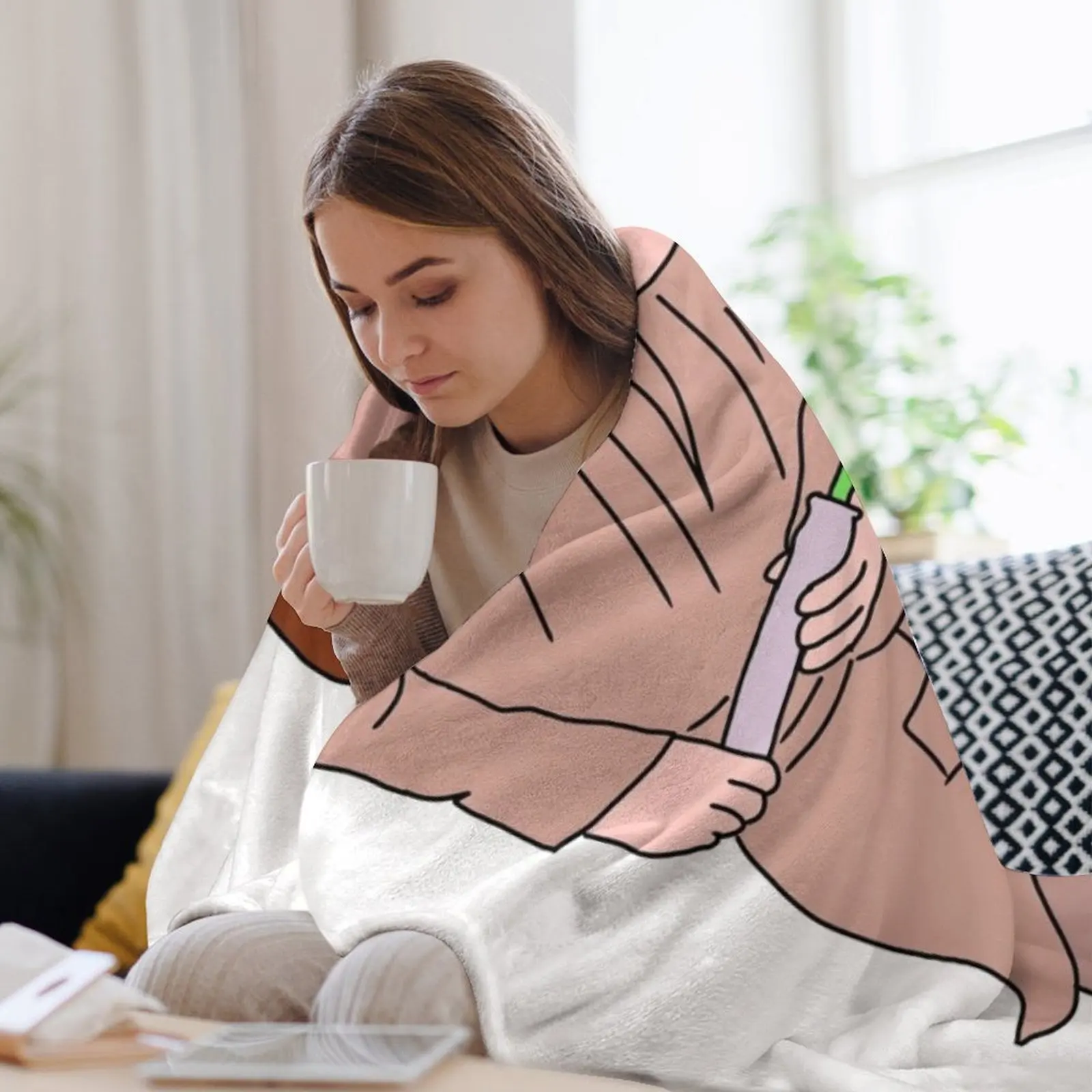 Оби Ван сексуальное одеяло в позе одеяла для детей меховые клетчатые