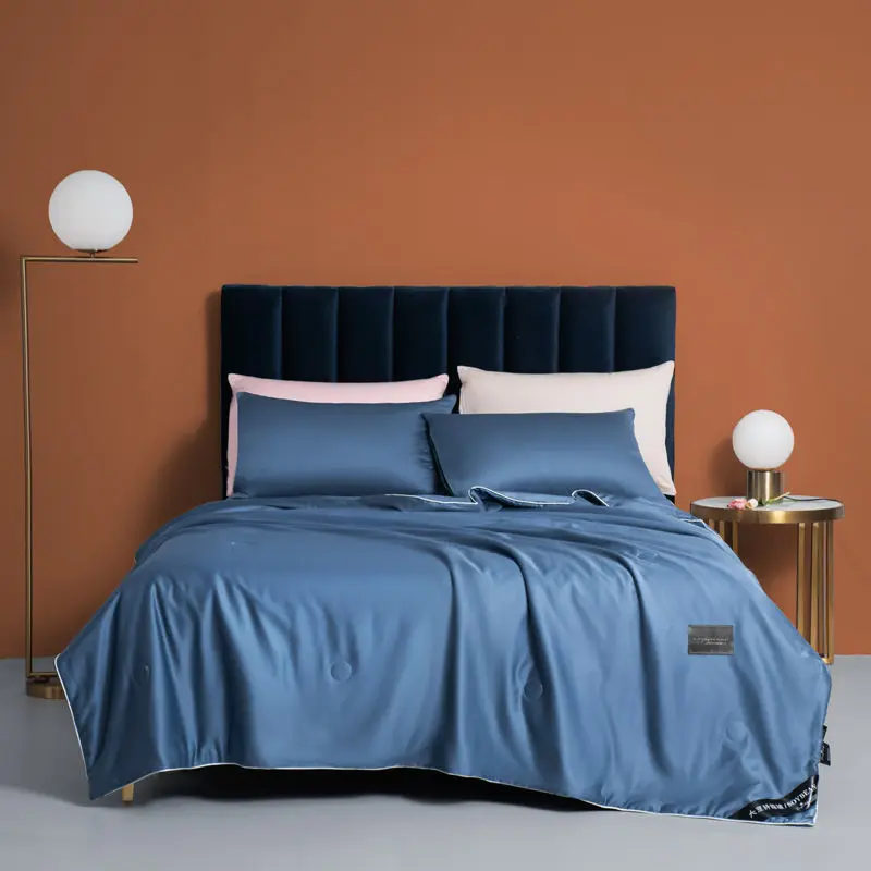 

Summer ice silk quilt Bedspread on the bed air conditioning breathable Comforter high luxury bedding queen king size