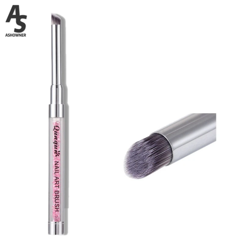 

1pcs Acrylic French Stripe Nail Art Liner Brush Nail Polish Brush 3D Tips Manicuring Drawing Pen UV Gel Brushes Painting Tools