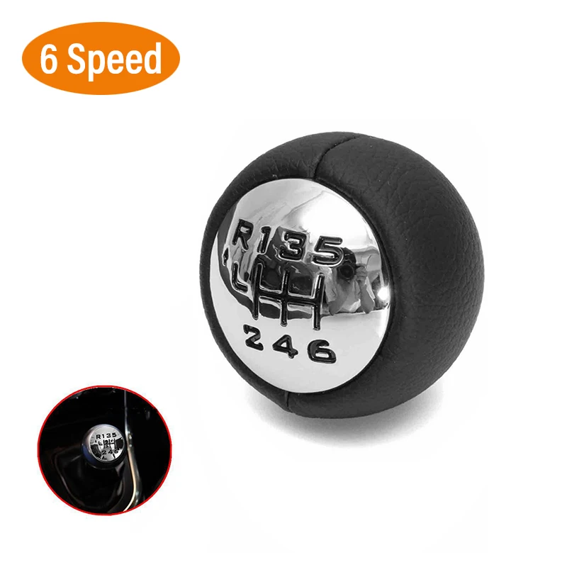 

6 Speed Car Gear Shift Knob for Peugeot 307 308 3008 407 5008 807 for Partner Tepee for Citroen C3(A51) C4 Picasso C8