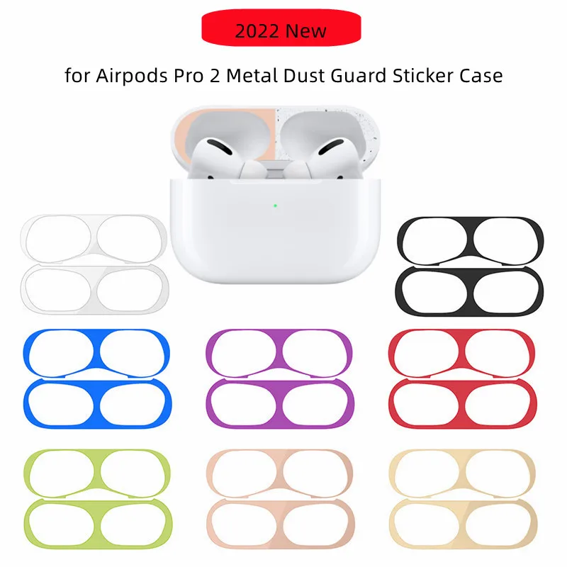 For airpod pro 2 Dust Stickers skin Dust-proof Scratchproof Cover sticker Dust Guard Protection Film For AirPods 1 2 3 Pro