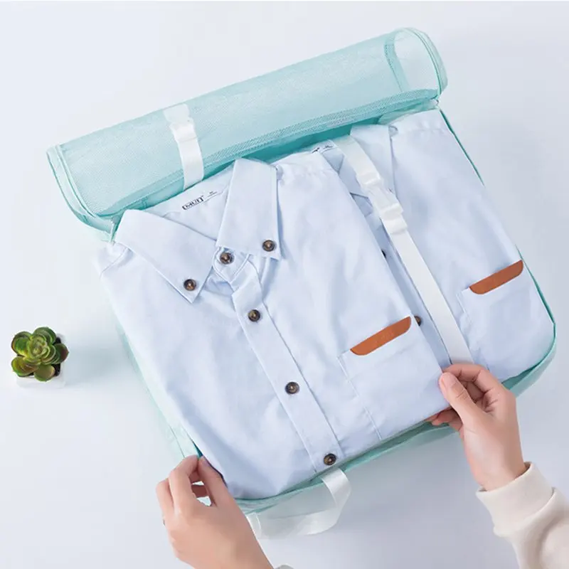 Packing Cubes For Suitcases 7 Pcs Foldable Luggage Bag Travel Suitcase Organizer Compression Bag, Gray