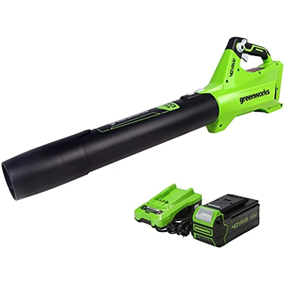 

Greenworks 40V (120 MPH / 450 CFM) Cordless Axial Blower, 4Ah USB Battery (USB Hub) and Charger Included