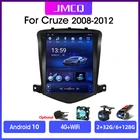 Автомагнитола JMCQ 2Din на Android, мультимедийный видеоплеер для Chevrolet Cruze J300 2008-2012, GPS-навигатор в стиле Тесла