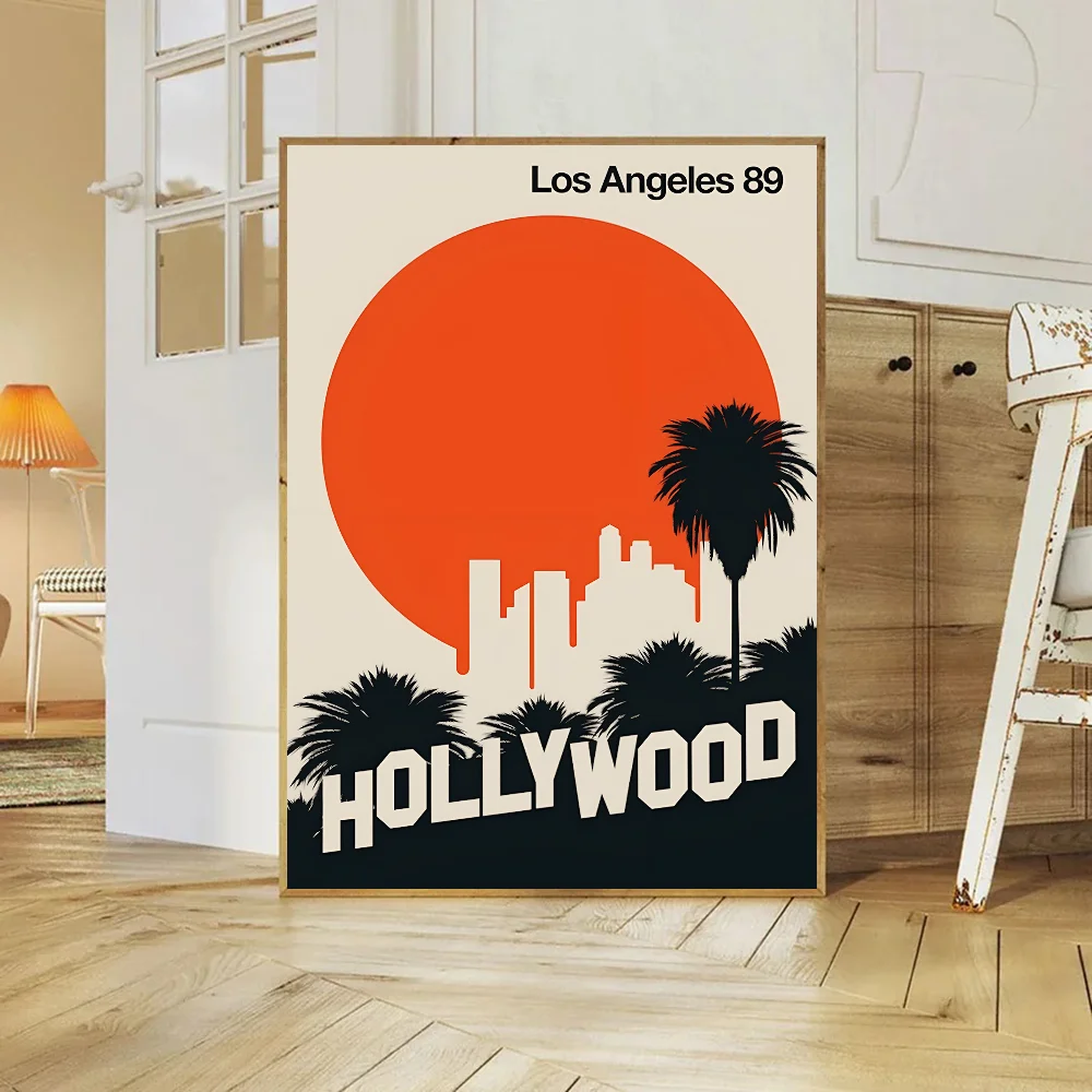 1 шт. самоклеящийся постер с изображением всемирно известных туристических