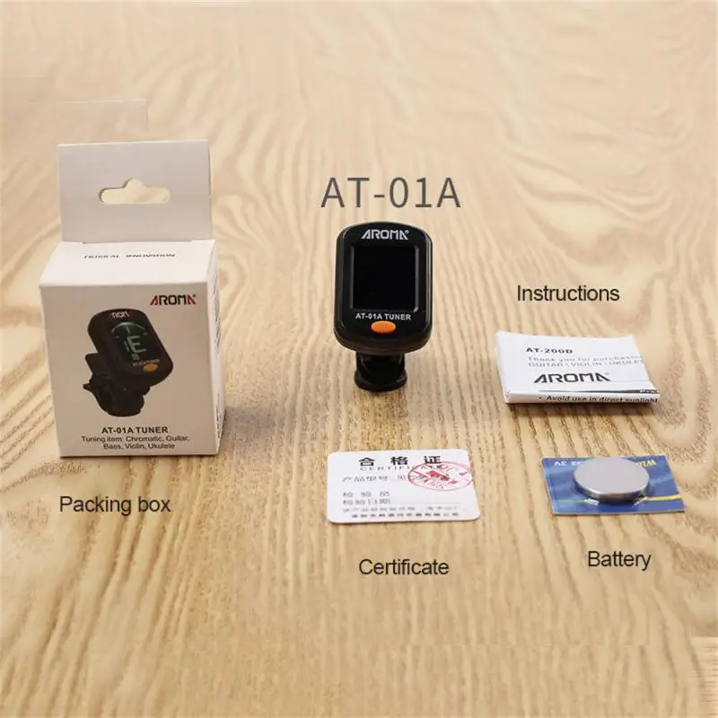 

Universal Tuner Accurate Rotatable Simple Lcd Digital Display Guitar Accessories Folk Guitar Bass Violin Ukulele Tuner