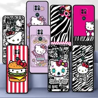 case cover for motorola moto g30 g50 g60s g9 g8 one fusion g stylus edge 20 plus shell armor cell thin hello kitty drawing
