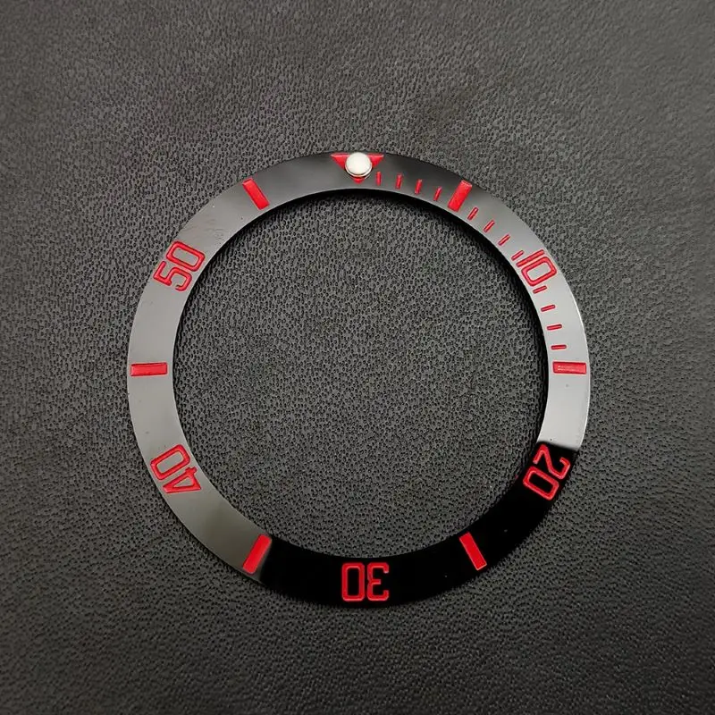 38mm Blue Luminous Bead Ceramic Bezel Inserts Into Diving Case Bezel Inner Diameter 30.5mm For 40mm Men's Case Watch Accessories