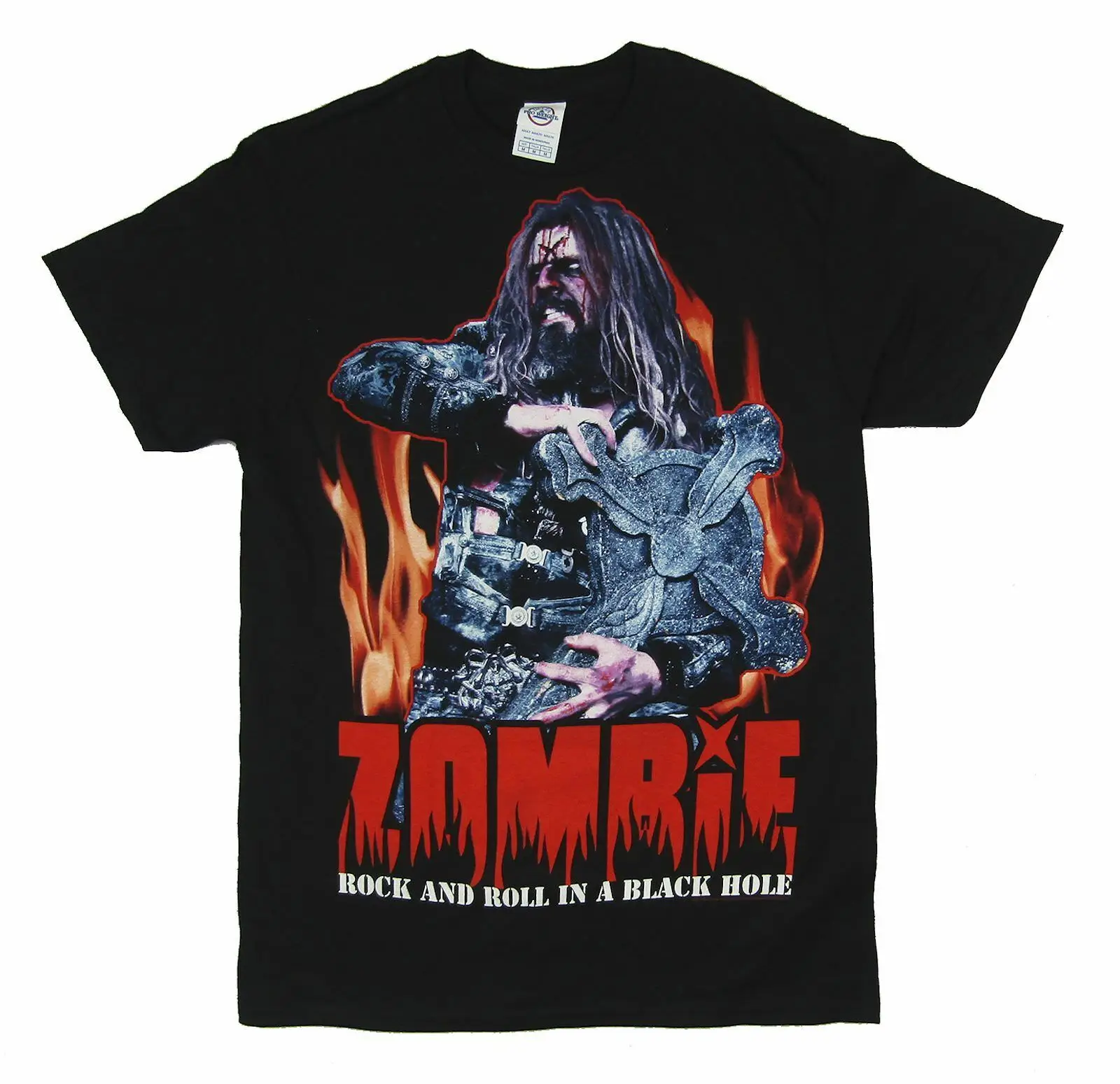 

Rob Zombie Rock N Roll In A Black Hole Black T Shirt New Merch