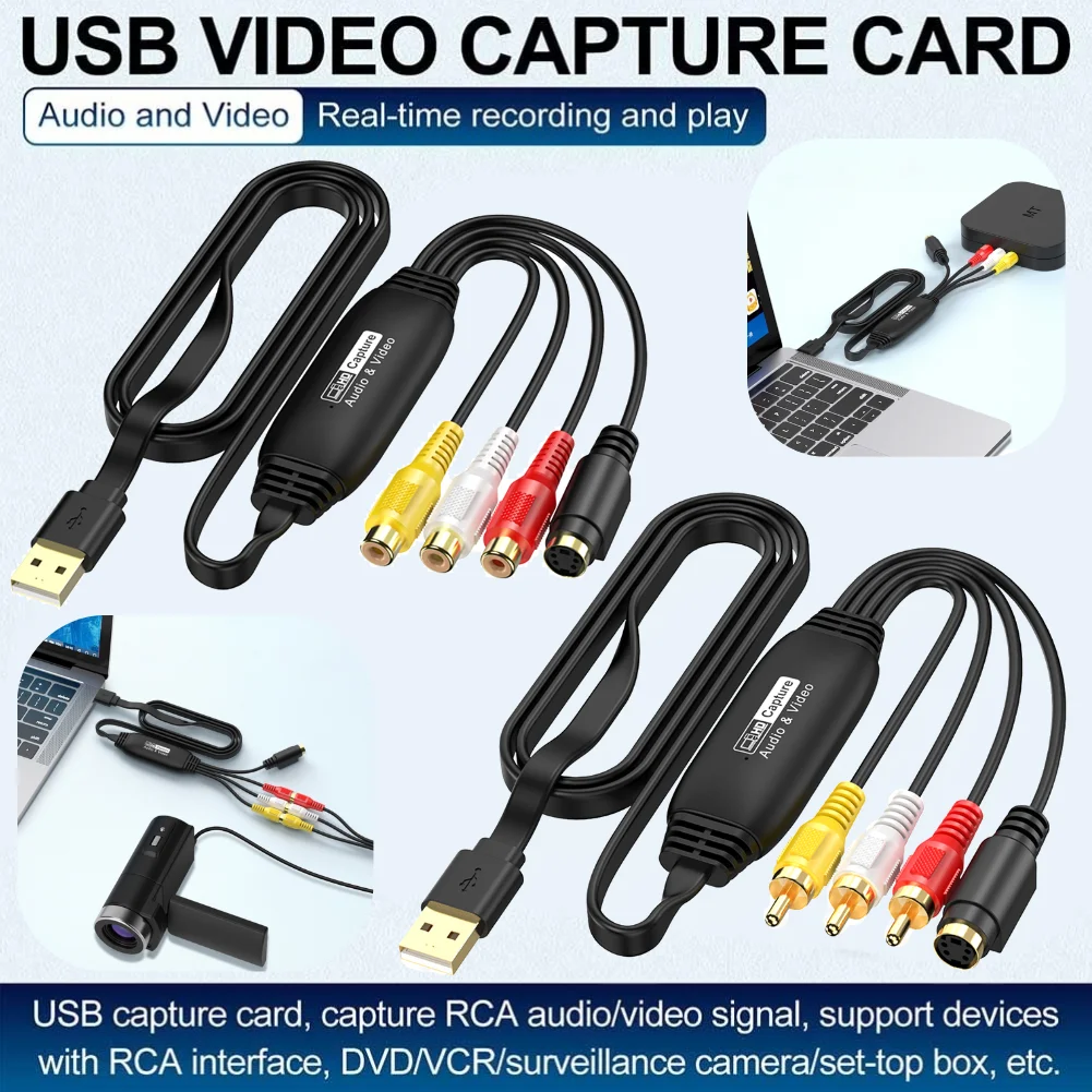 USB-карта видеозахвата VHS VCR TV DVD Адаптер захвата аудио Карта USB ...