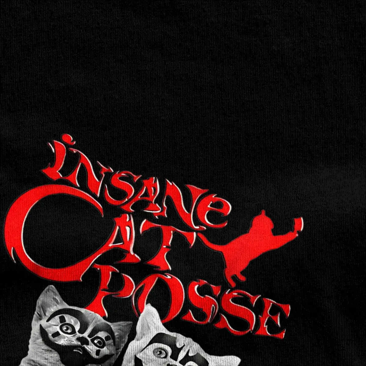 Футболка Crazy Cat Posse На Хэллоуин Хлопковая С Круглым Вырезом И Коротким Рукавом Для