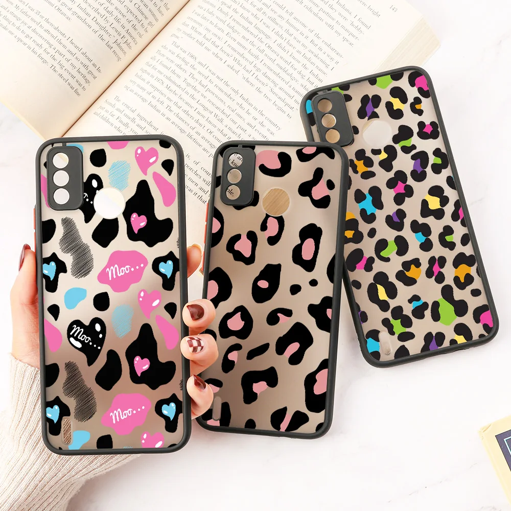 

Coque for Tecno Spark 6 Go Case Luxury Cover Tecno Spark 6 Air 4 Lite 3 Pro GO 2020 6Air 6GO Camon 11 12 Leopard Print Shell PC
