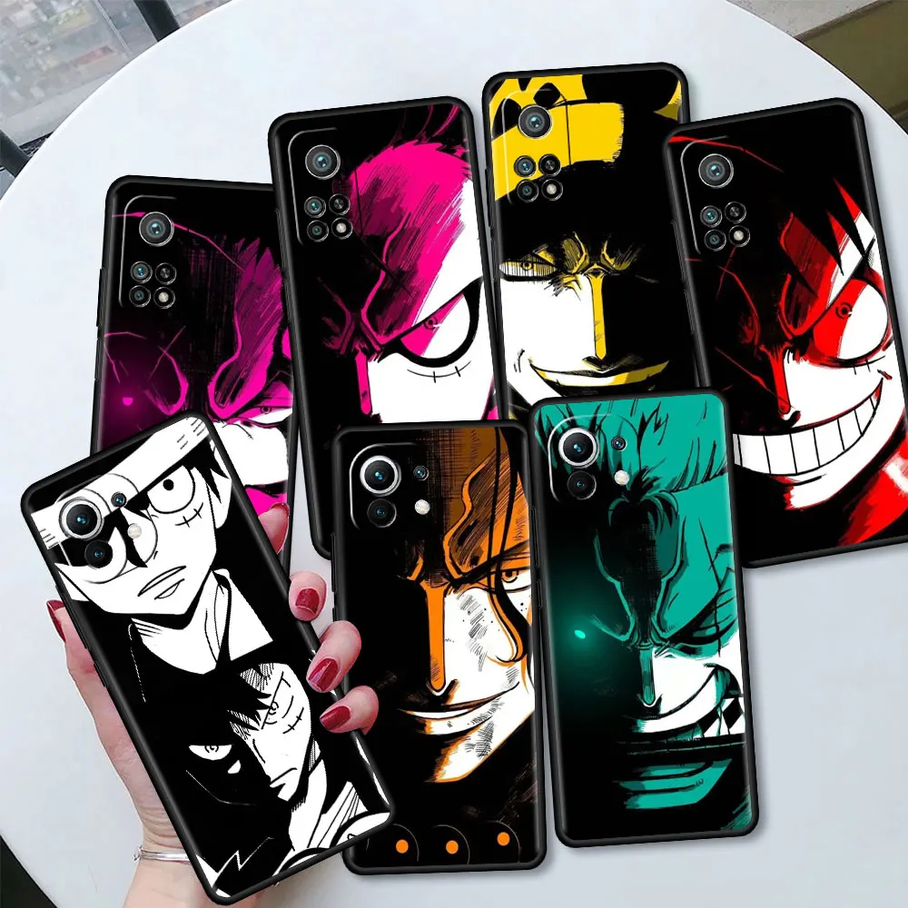 

ShockProof phones Case For Xiaomi Mi 12 12T 11T 10 10T 9T Pro 11 Lite Note 10 Pro 9 Soft Cover fundas Anime Japan LuffyZoros