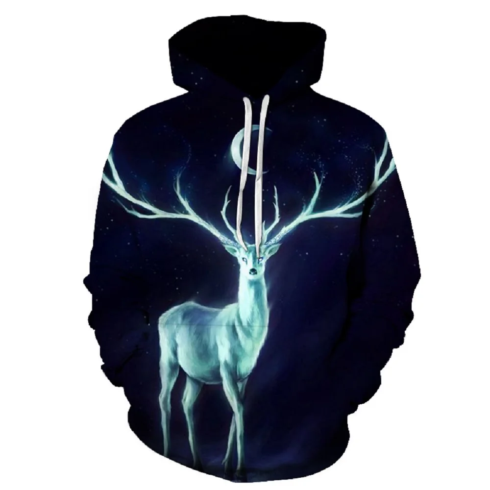 

Men's New Hoodie O-Neck Sportswear Harajuku Style Casual 3D Animal Print Fashion Men's Hoodie streetwear