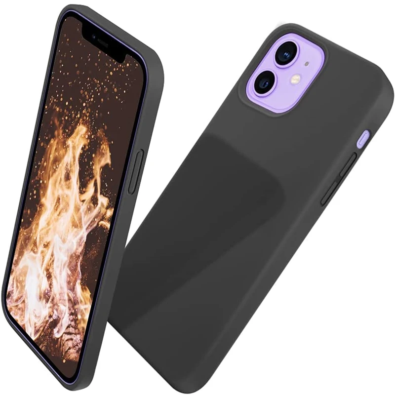 

Case For iPhone 13 Pro Max Case Official Soft Phone Liquid Silicone Cover For iPhone 11 12 Pro Max Mini X XS XR 7 8 Plus 6 Cases