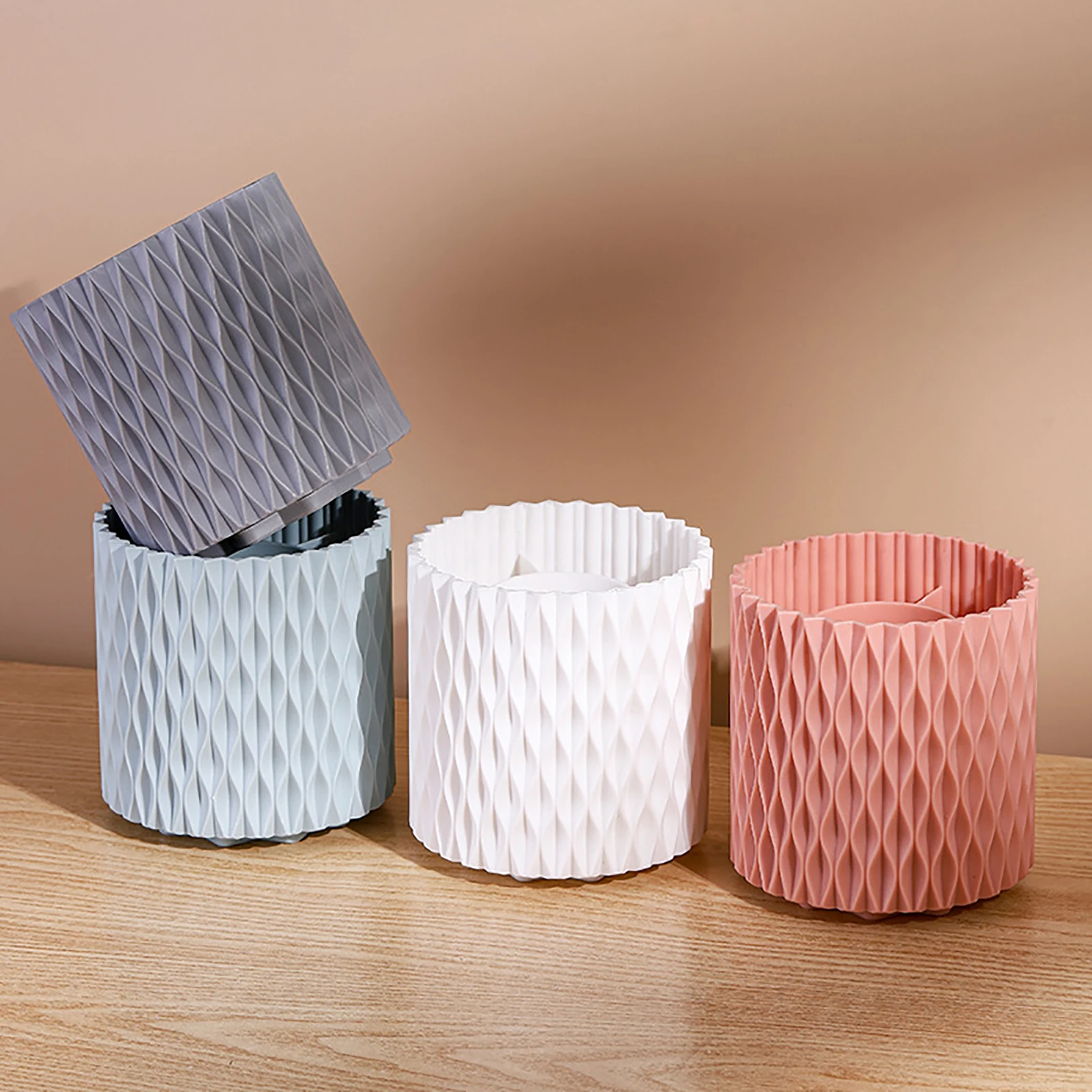 

Pencil Holder For Desk Pencil Organizer Multi-Purpose Cosmetics Brushes Storage Solution For Eyeliner Pencil And Tall Beauty