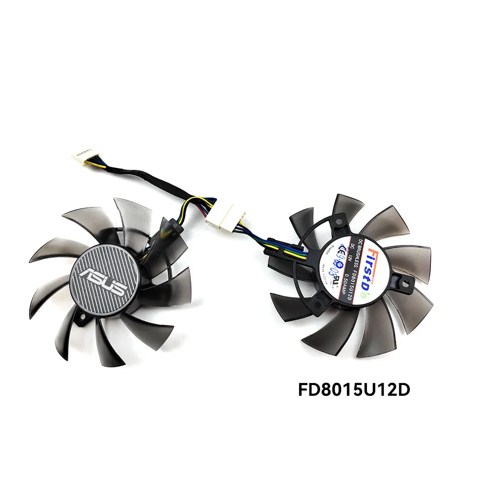 Оригинальный вентилятор видеокарты 75 мм 6PIN FD8015U12S T129215BU для ASUS TUF Gaming GTX 1650 1660 Super RTX
